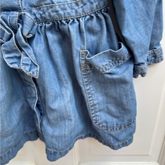 Tommy Hilfiger 3T Girls Long Sleeve Dress with Fitted Waist - Picture 4 of 6